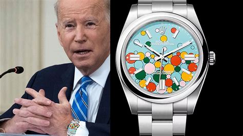 rolex joe biden|Joe Biden 'Wore' Rolex's New Bubble Watch in Edited April .